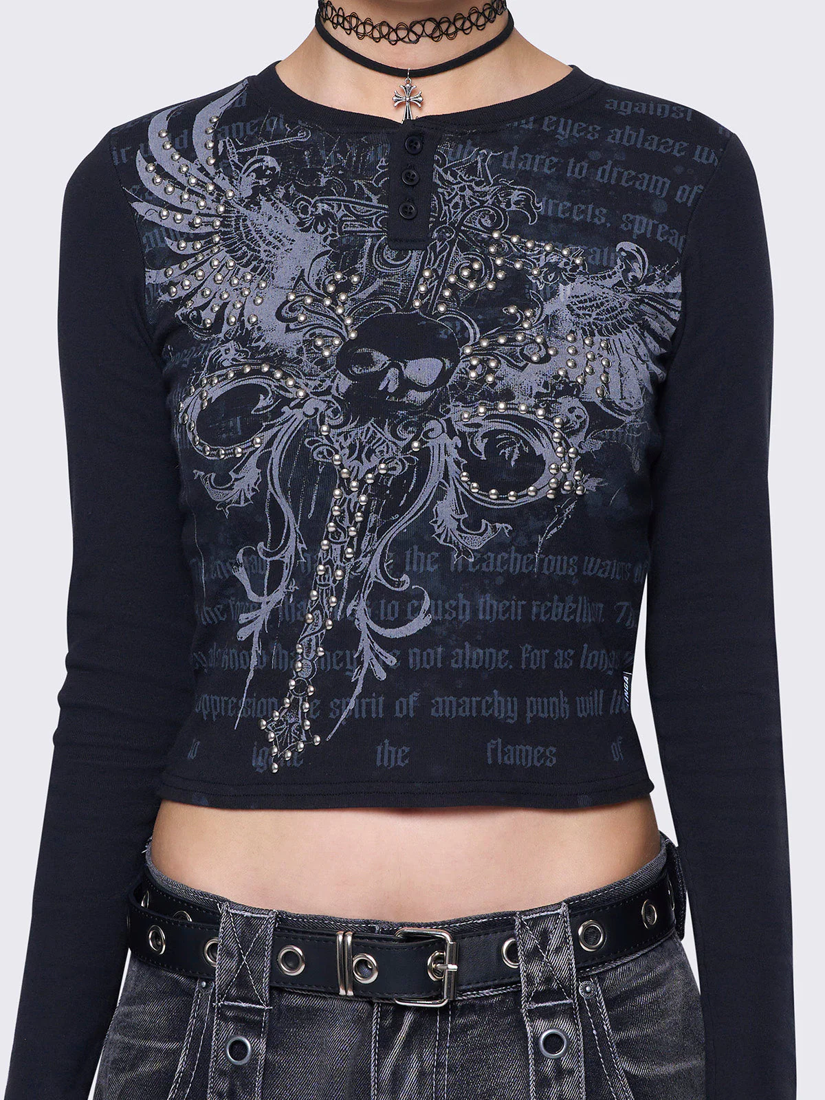 Minga Winged Darkness Top