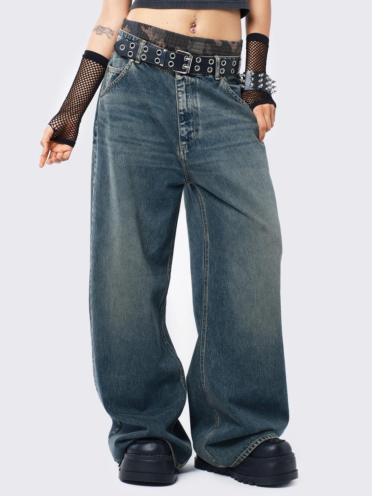 Minga Echo Overdye Baggy Jeans