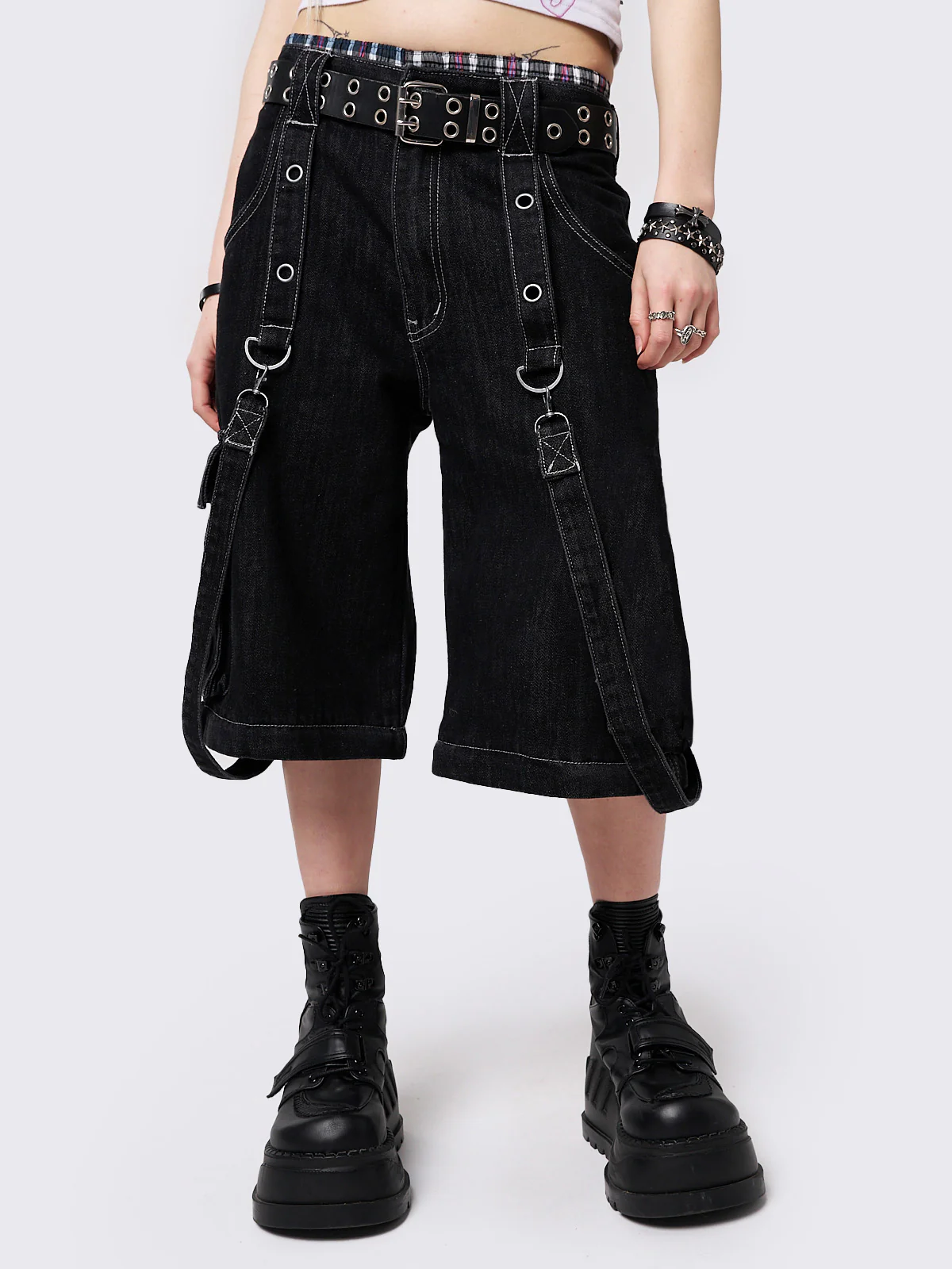 Minga Trek Black Cargo Jeans