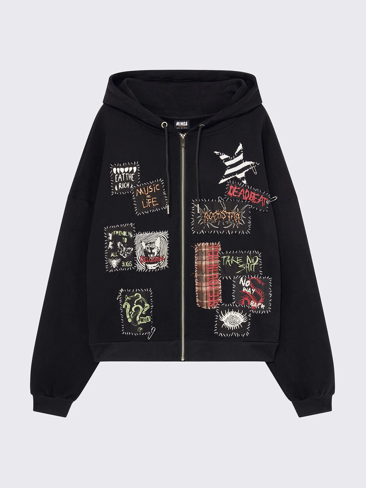 Minga Outspoken Zip Up Hoodie