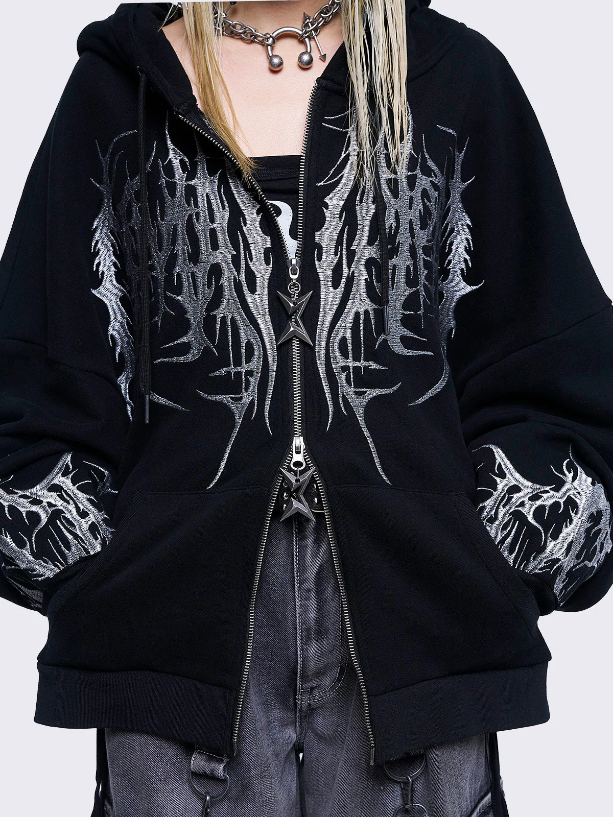 Minga Venom Zip Up Hoodie