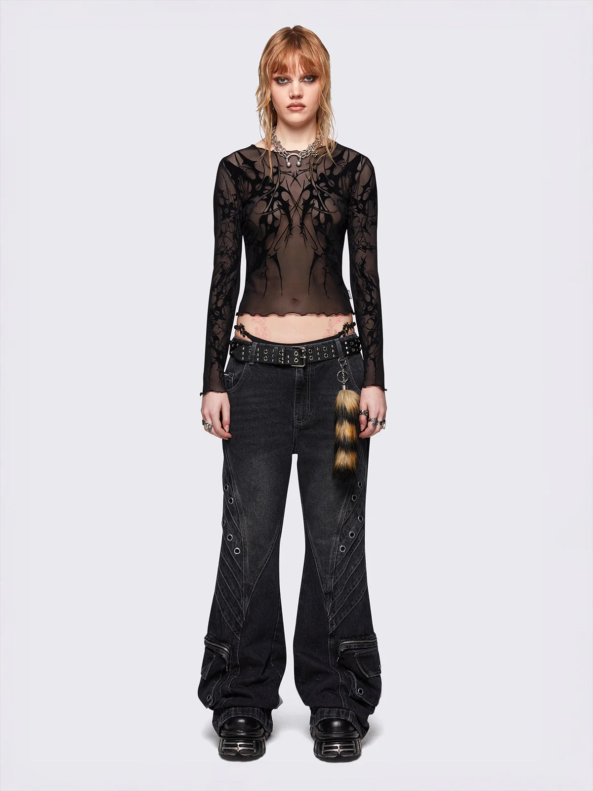 Minga Cryptic Mesh Top