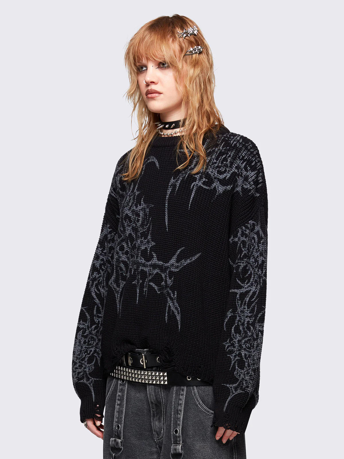Minga Thorns Black Sweater