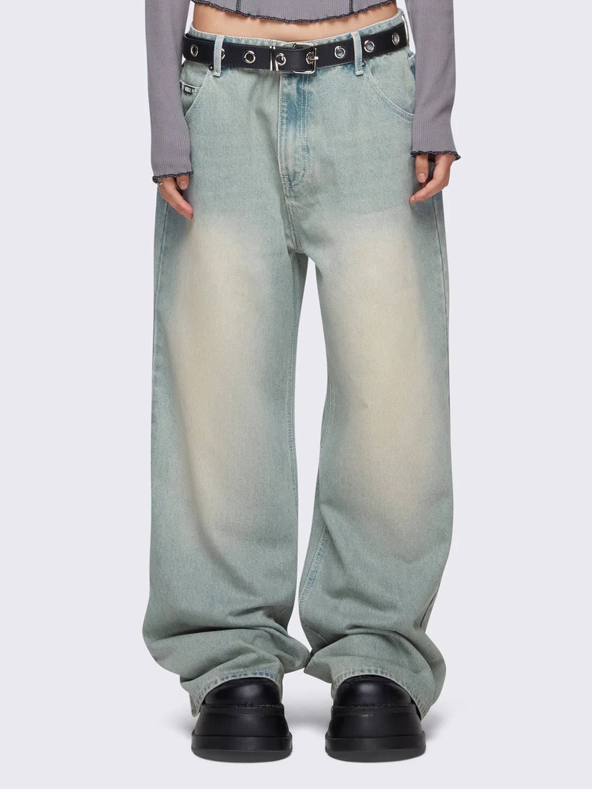 Minga Glen Blue Baggy Jeans