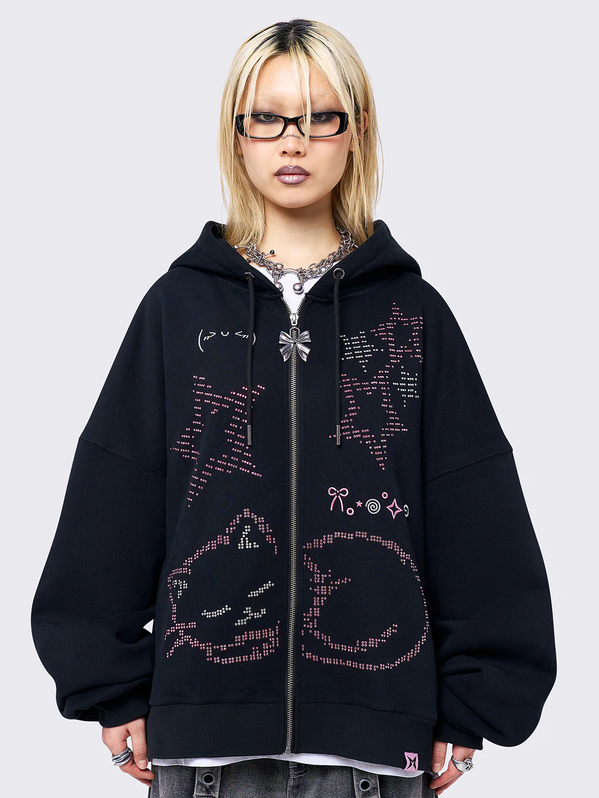 Minga Purrfection Zip Up Hoodie