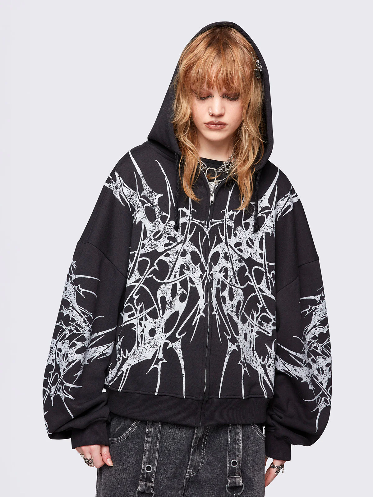 Minga Insane Zip Up Hoodie