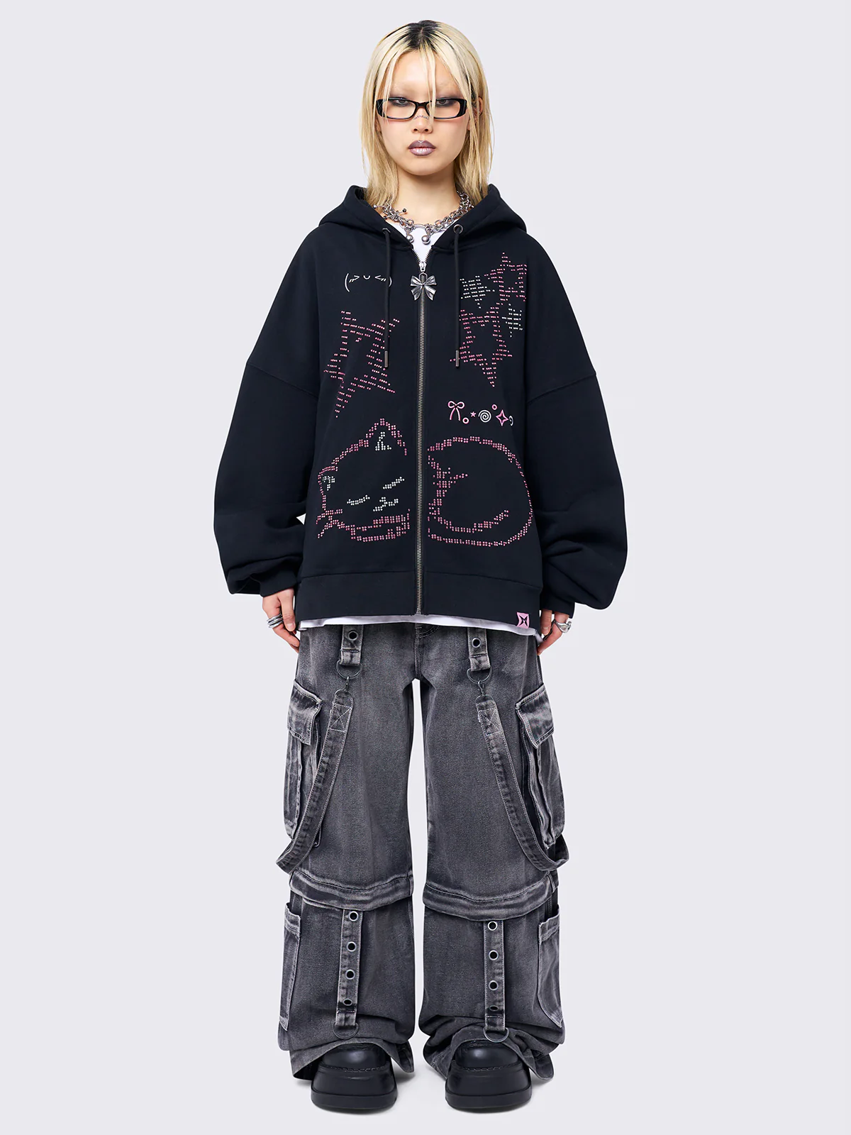 Minga Purrfection Zip Up Hoodie