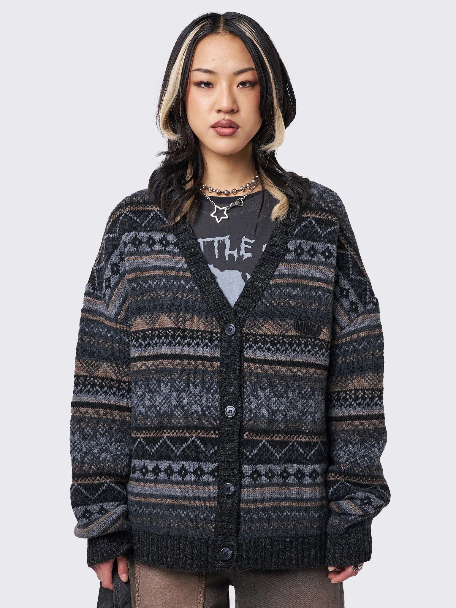 Minga Ripley Jacquard Knit Cardigan