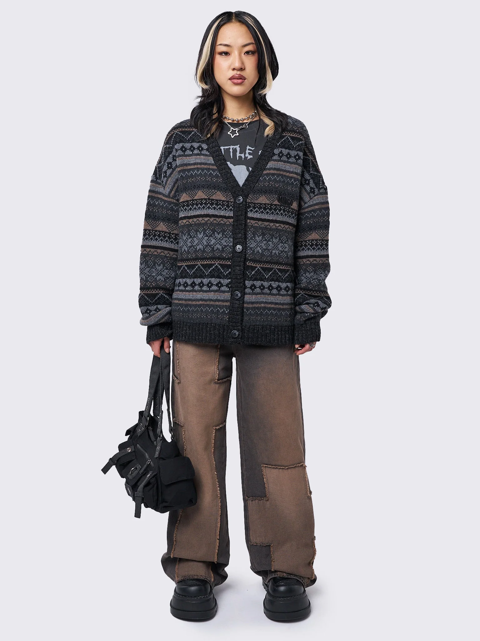 Minga Ripley Jacquard Knit Cardigan