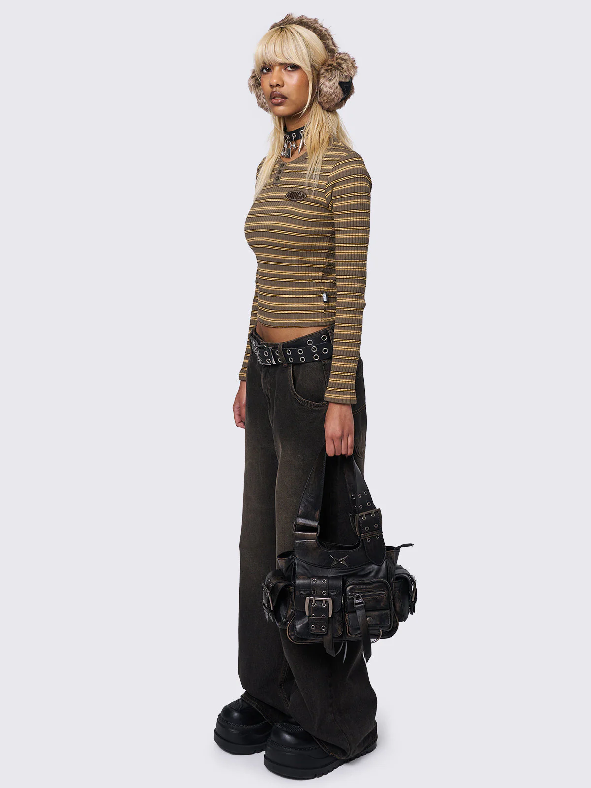 Minga Honey Striped Top