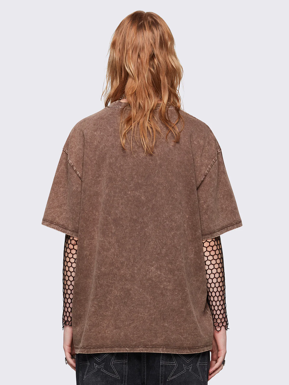 Minga Wingfall Brown Washed T-Shirt