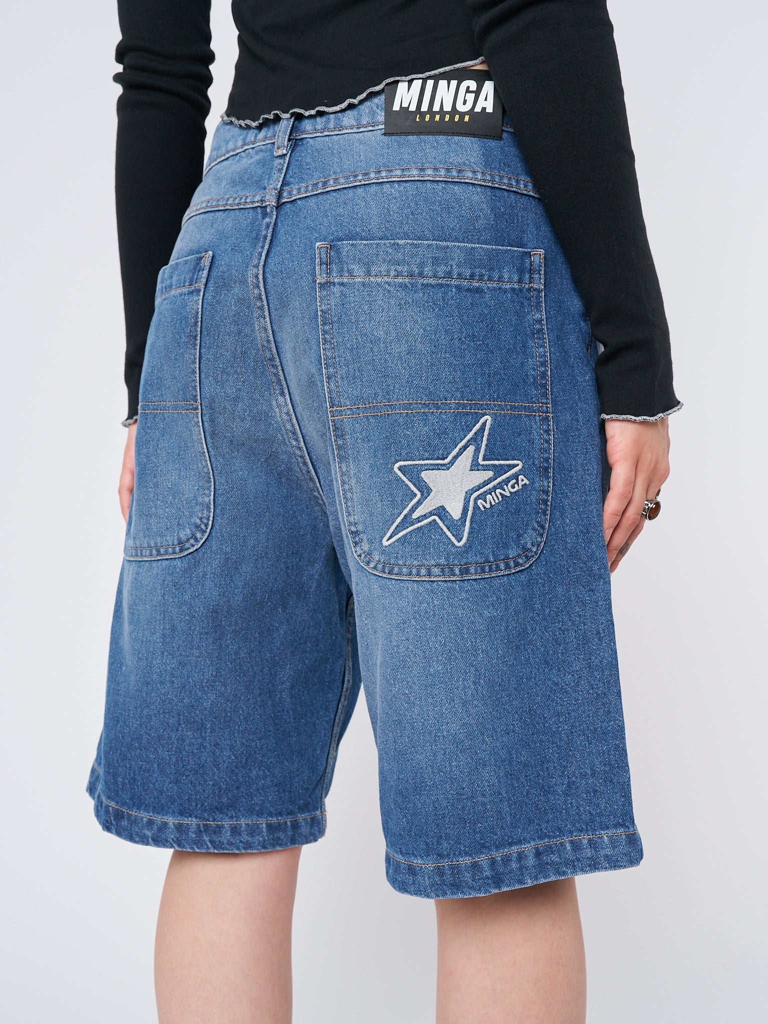 Minga Naida Star Blue Jorts