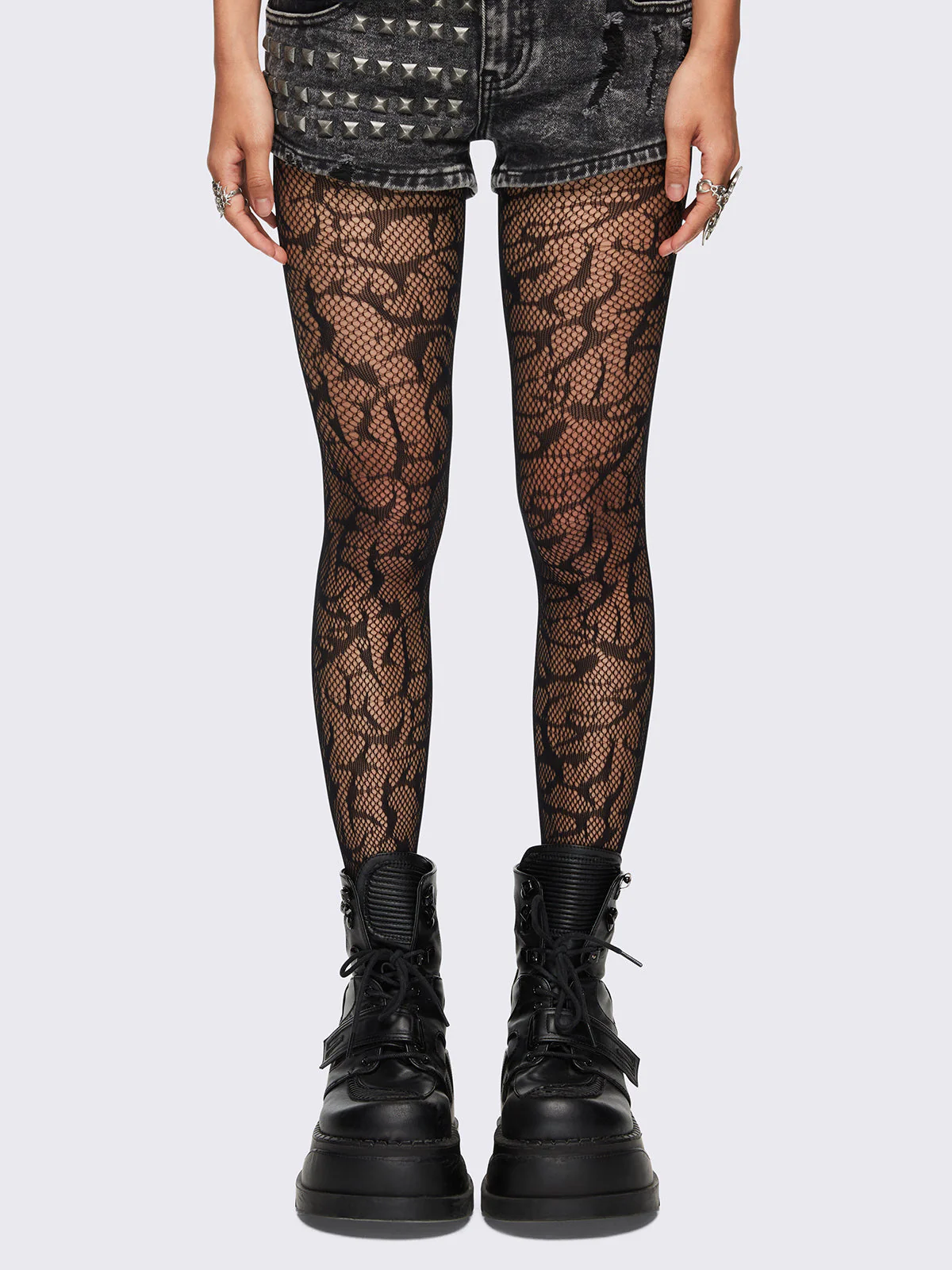Minga Sigilism Fishnet Tights
