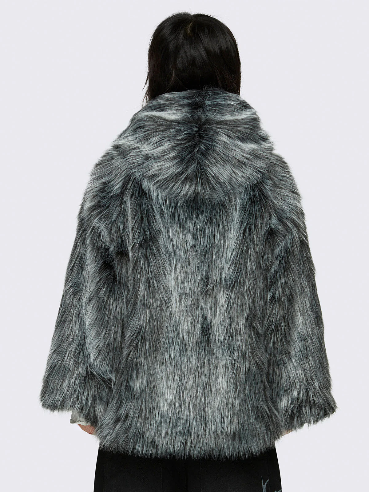 Minga Chrome Faux Fur Jacket