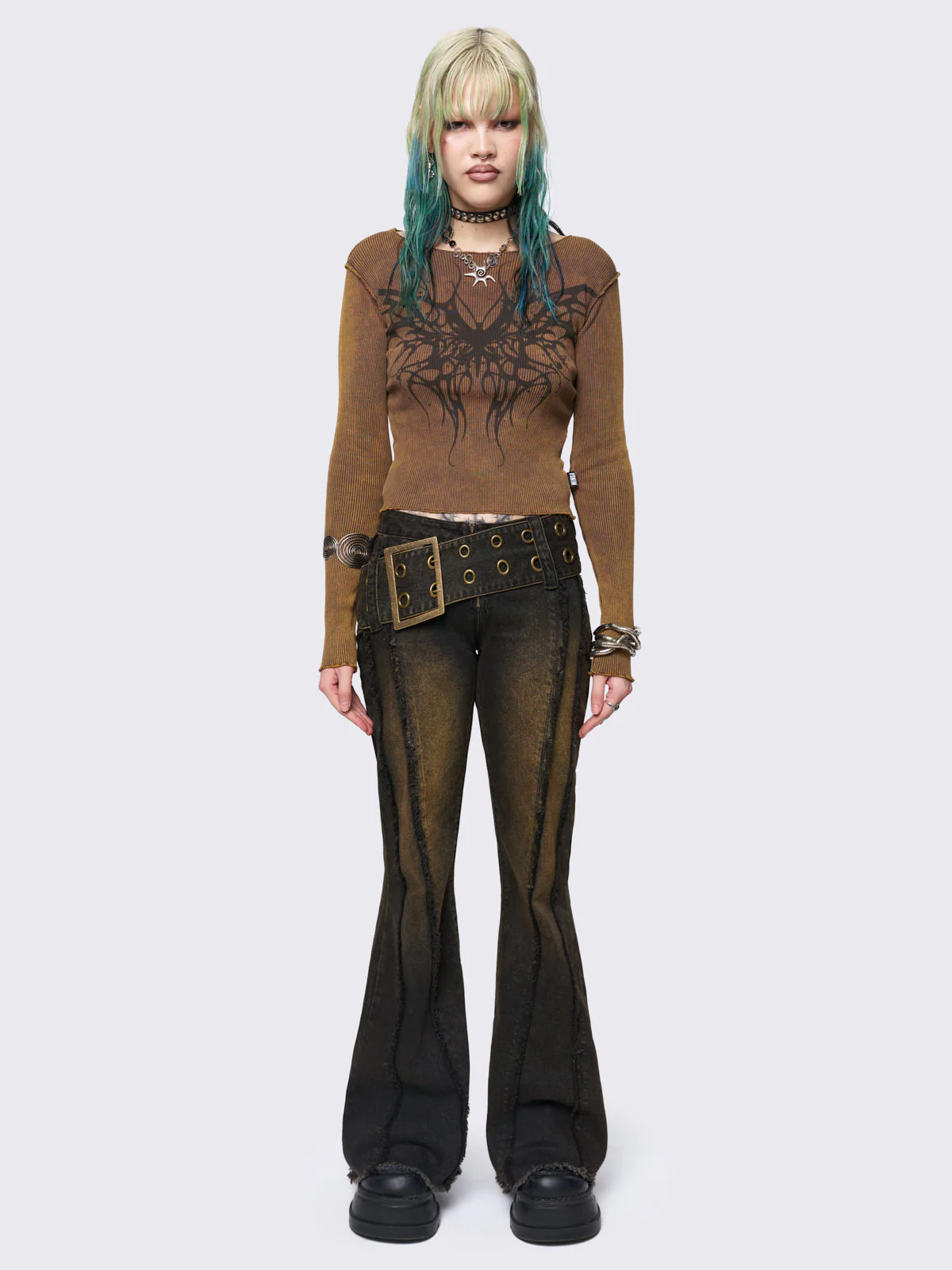 Minga Darkwings Washed Top