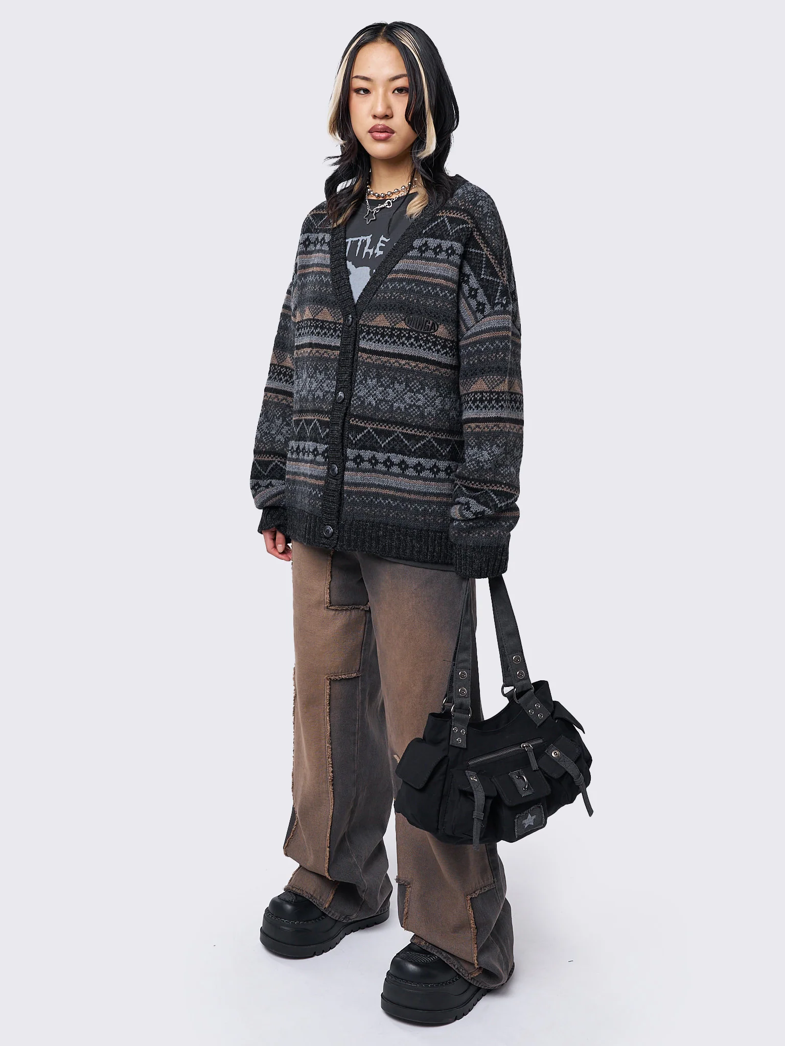 Minga Ripley Jacquard Knit Cardigan