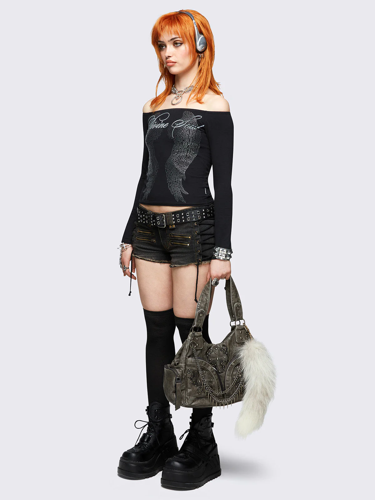 Minga Divine Soul Off-Shoulder Top