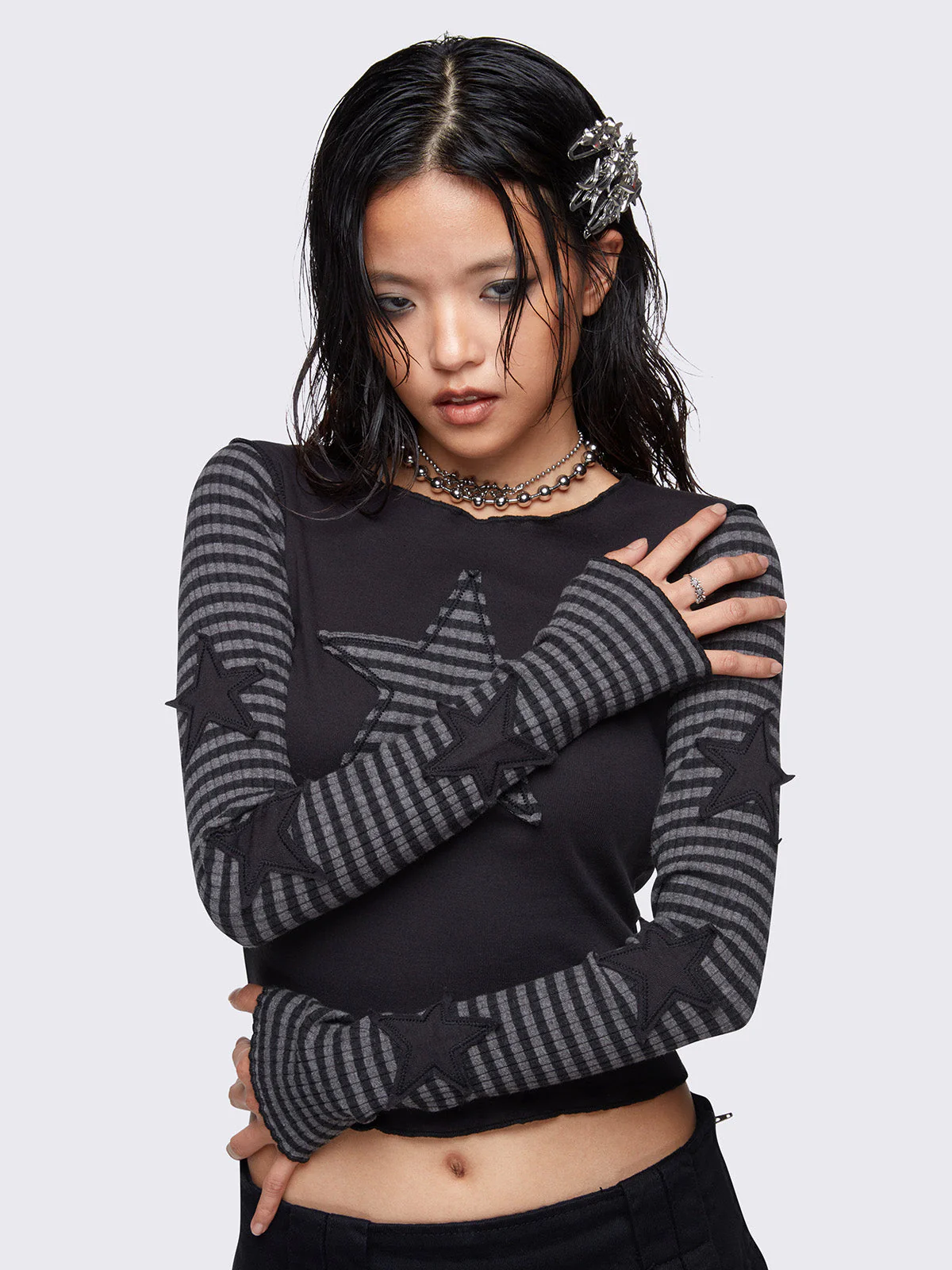 Minga Constellation Striped Top