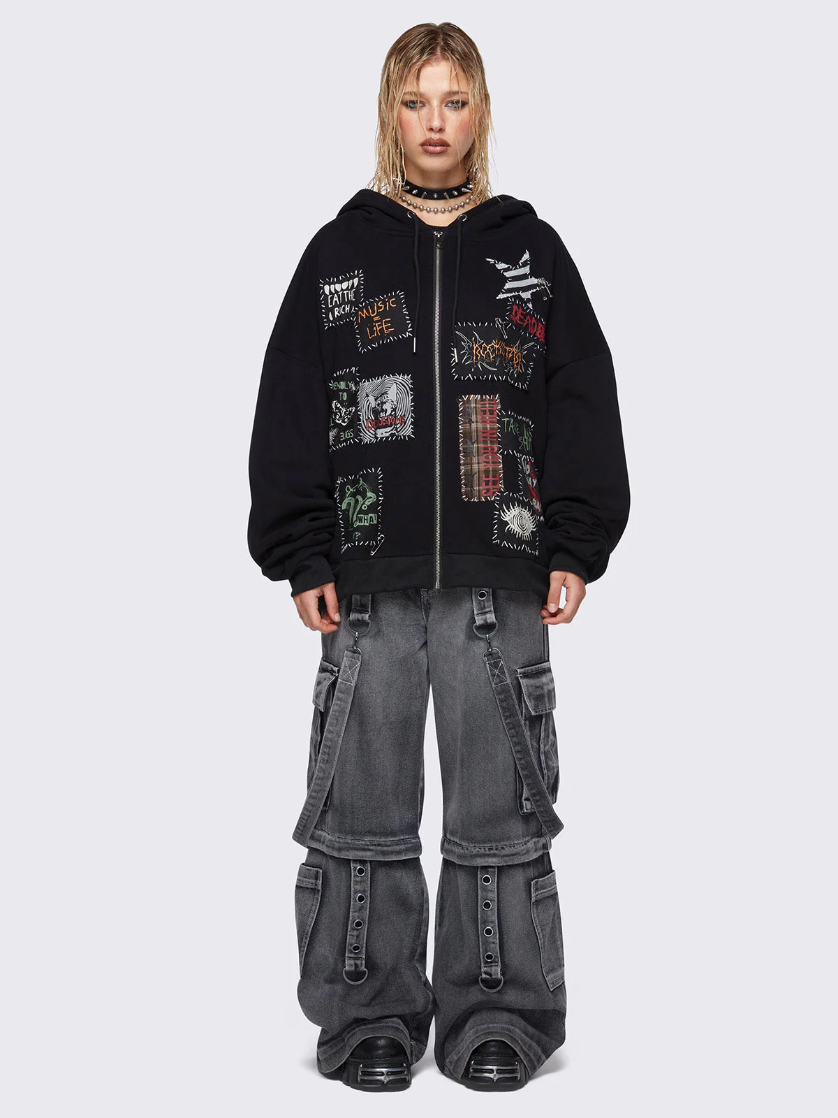 Minga Outspoken Zip Up Hoodie