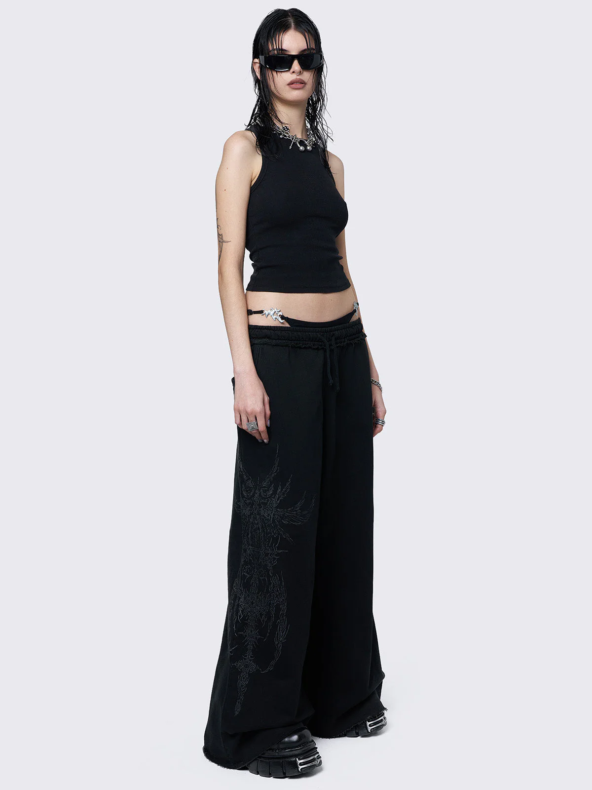 Minga Enigmatic Black Sweatpants
