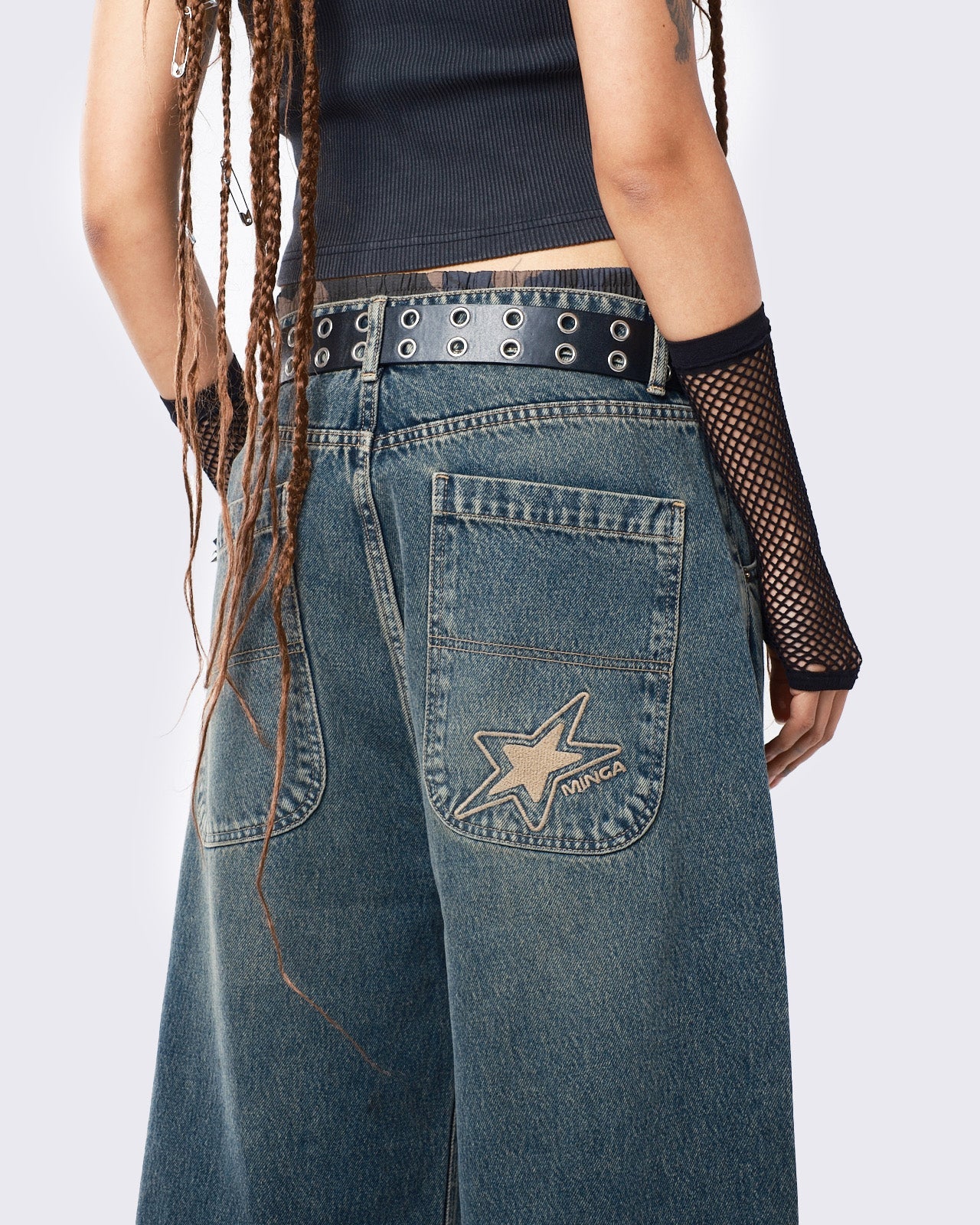 Minga Echo Overdye Baggy Jeans