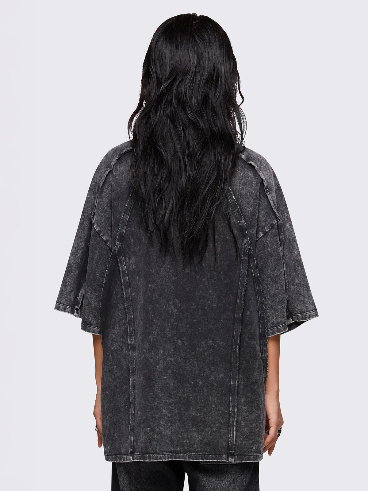 Minga Nox Grey Washed T-Shirt