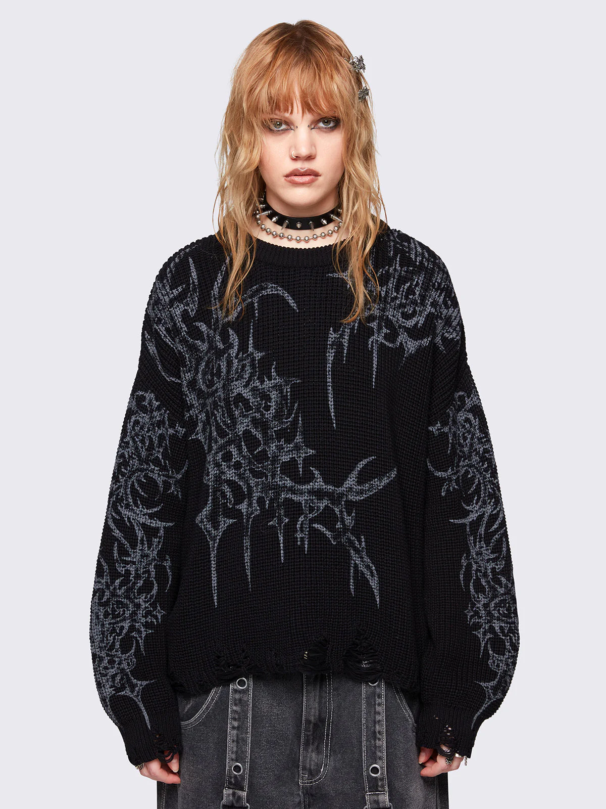 Minga Thorns Black Sweater