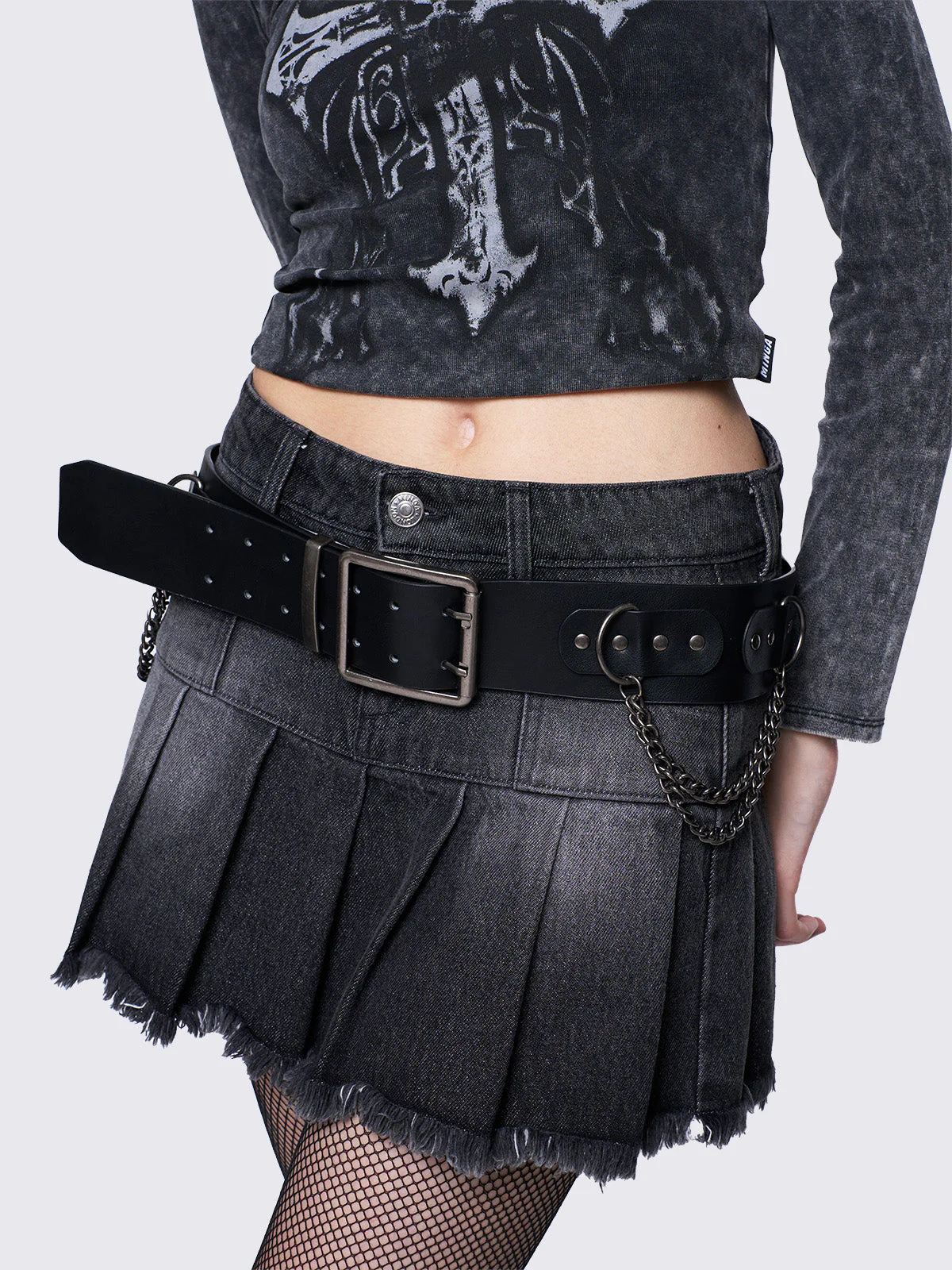Minga Chained Studded Buckle Belt
