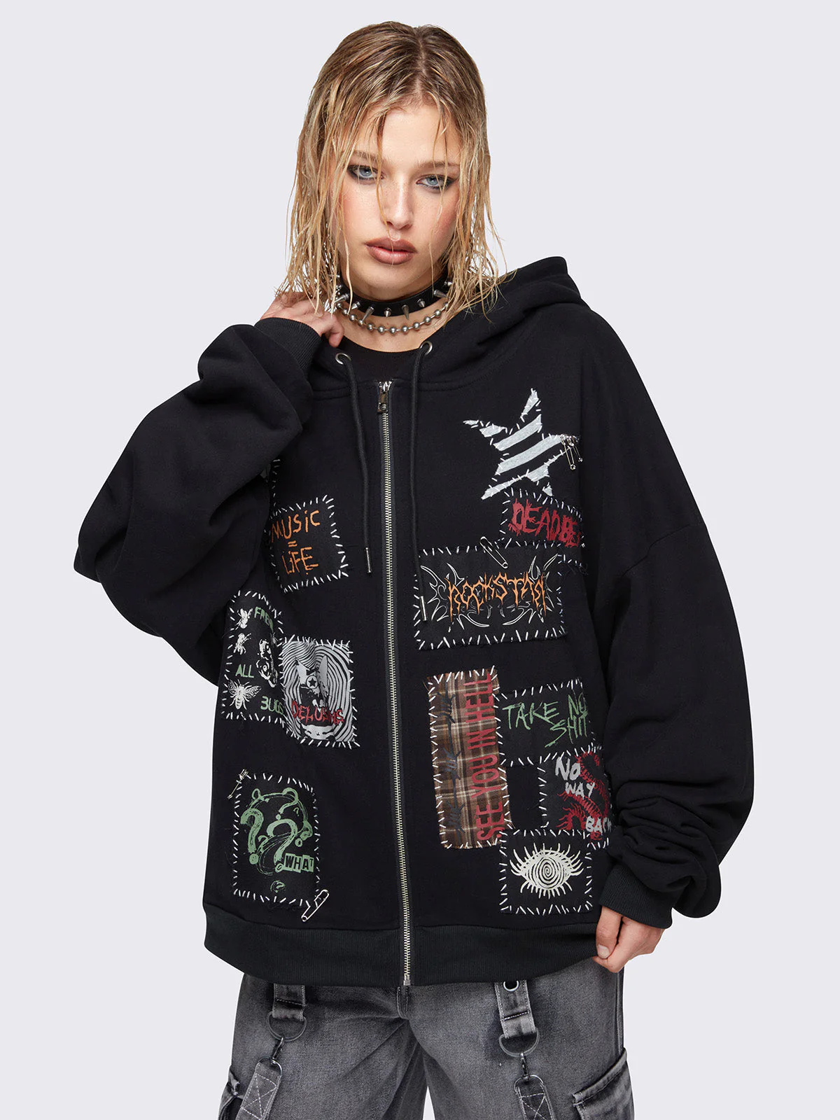Minga Outspoken Zip Up Hoodie