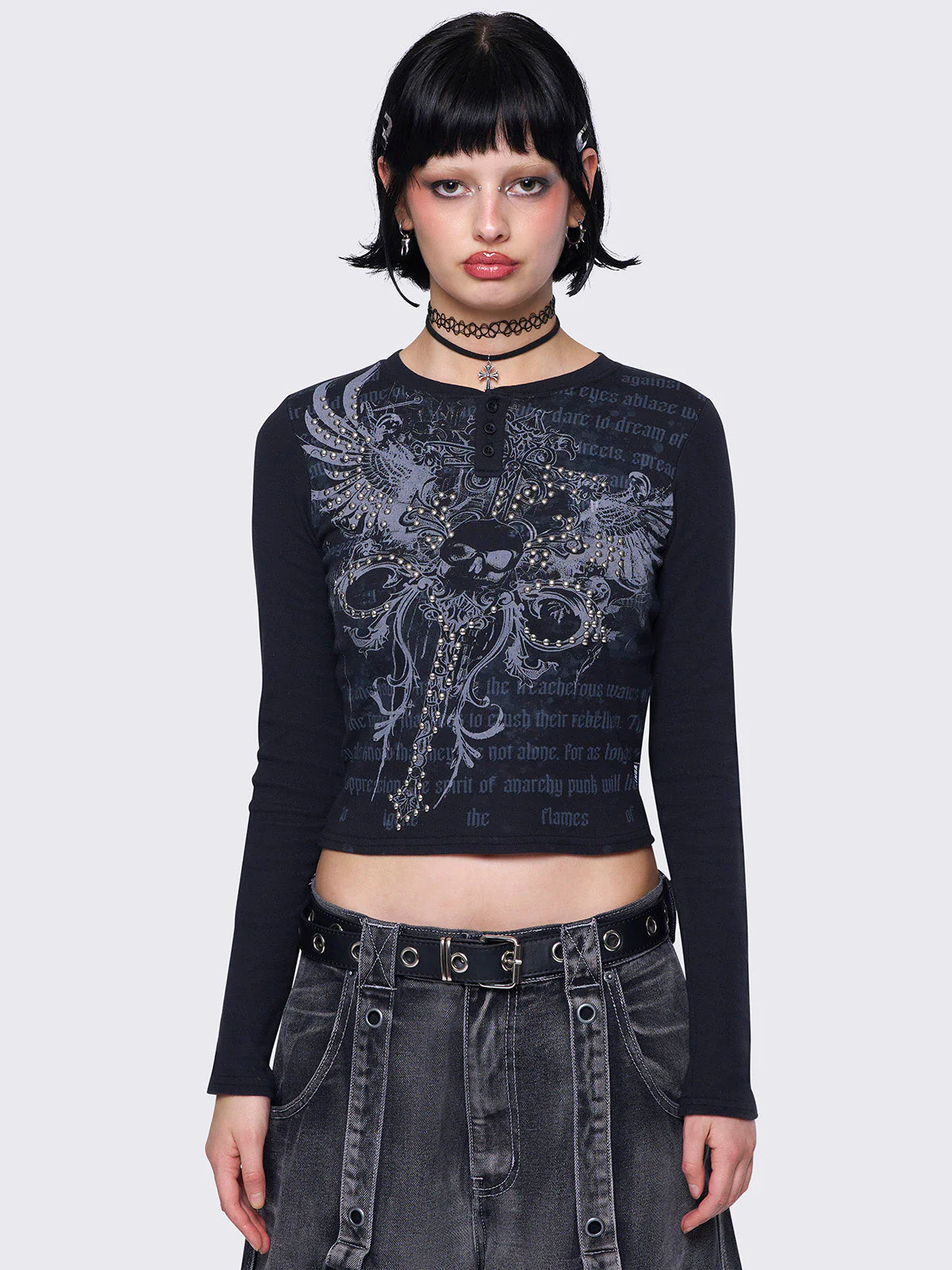 Minga Winged Darkness Top