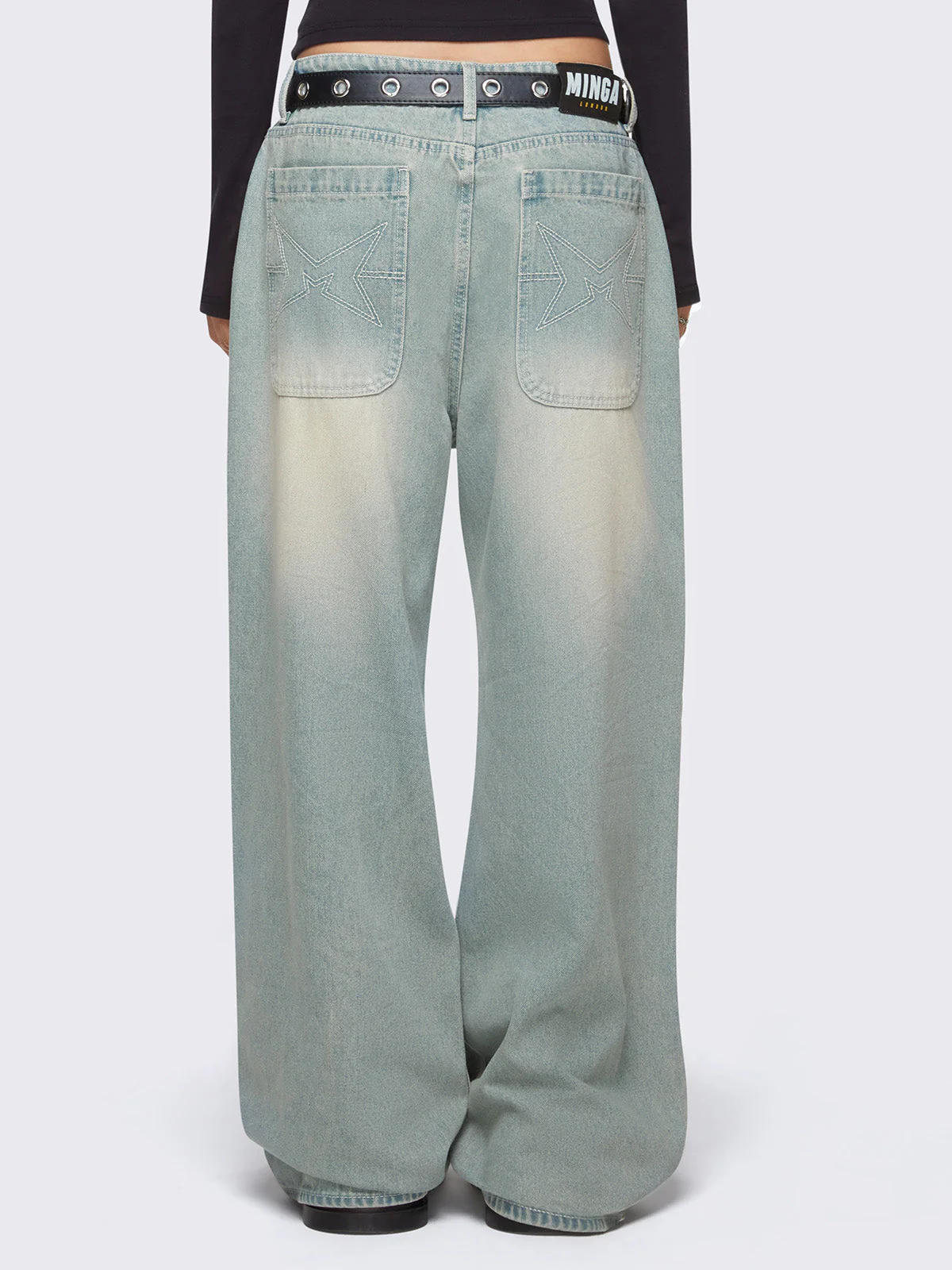 Minga Glen Blue Baggy Jeans