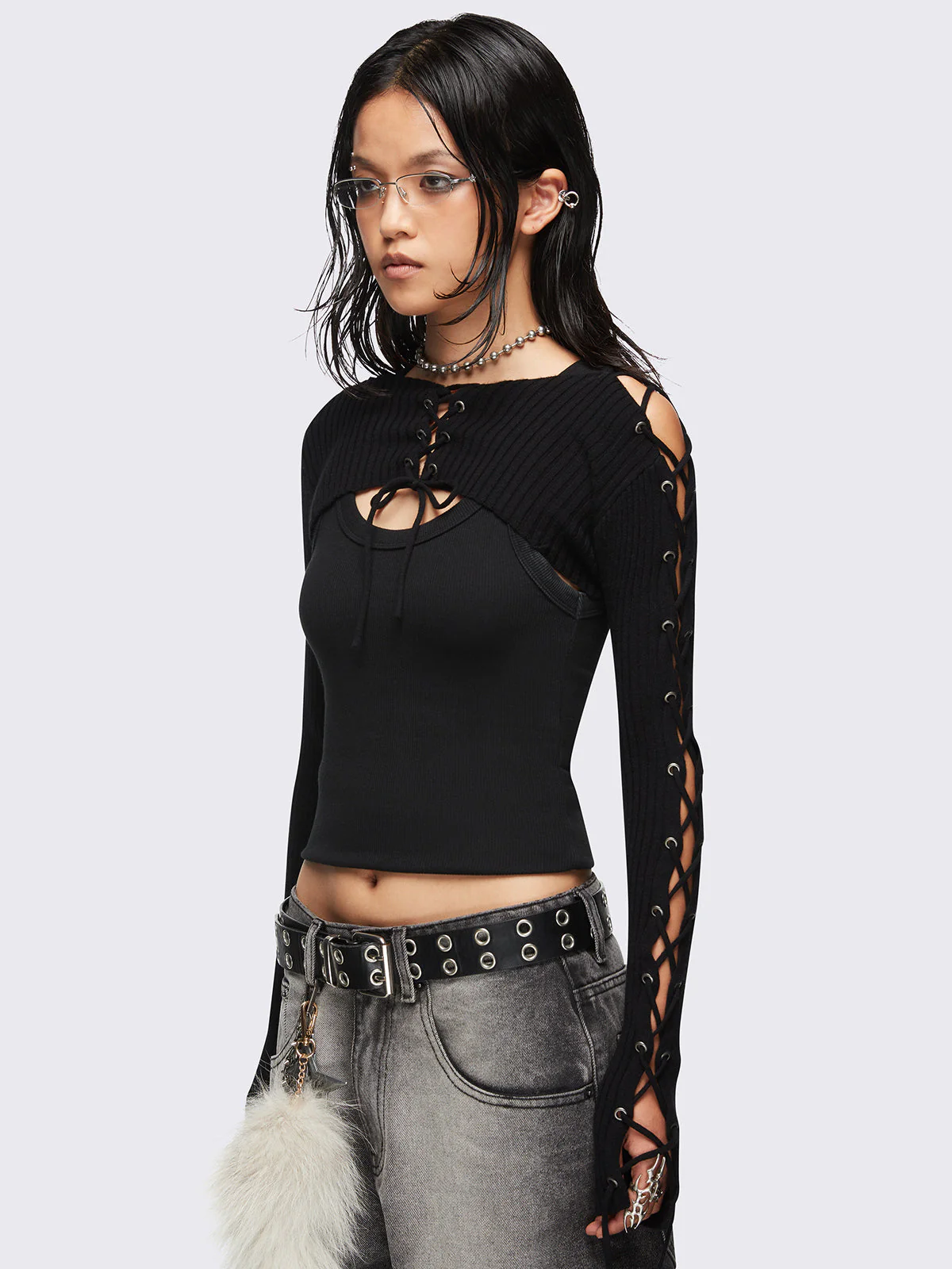 Minga Skye Lace-Up Shrug