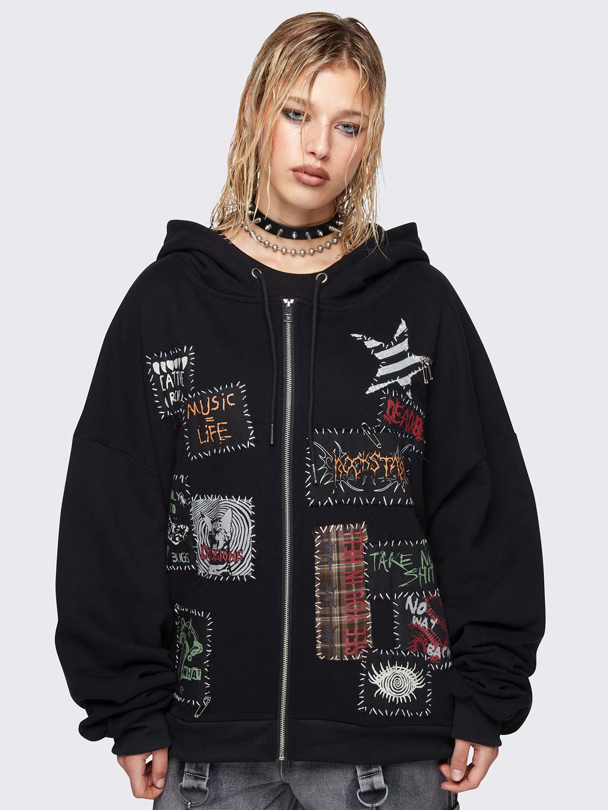 Minga Outspoken Zip Up Hoodie