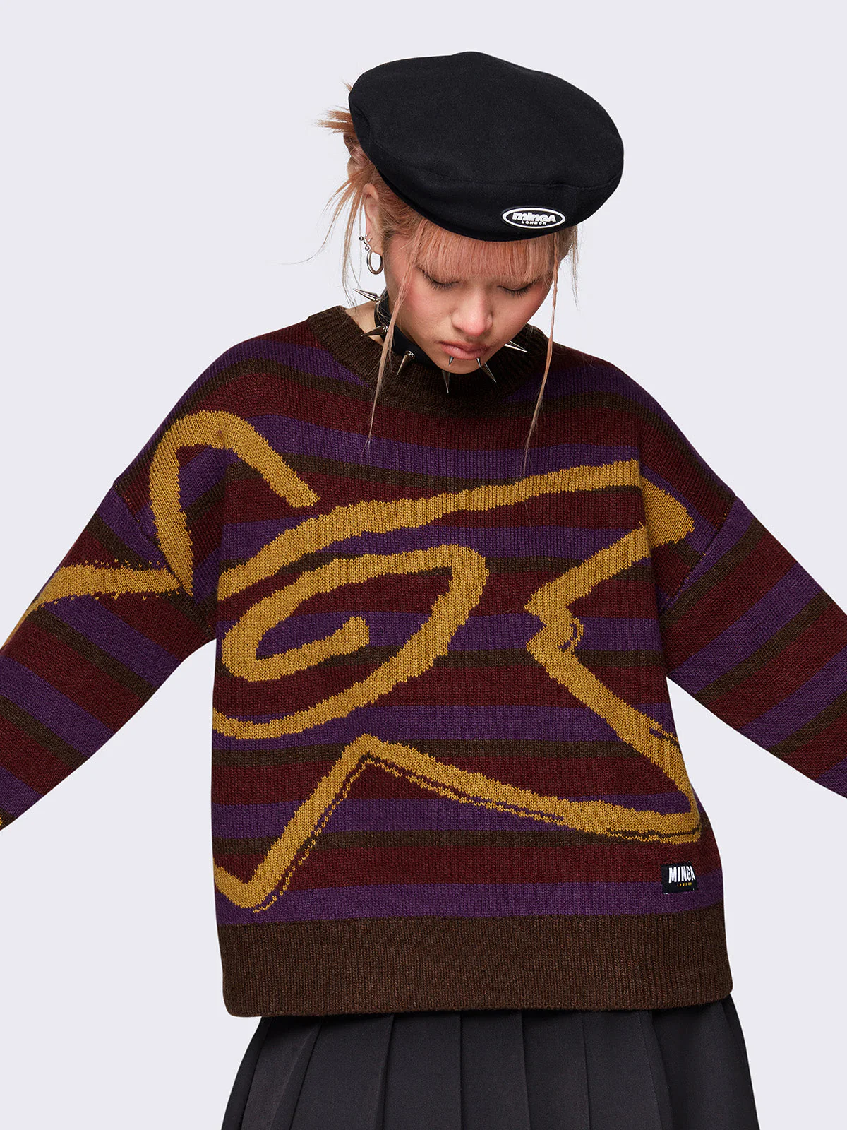 Minga Cosmic Striped Sweater