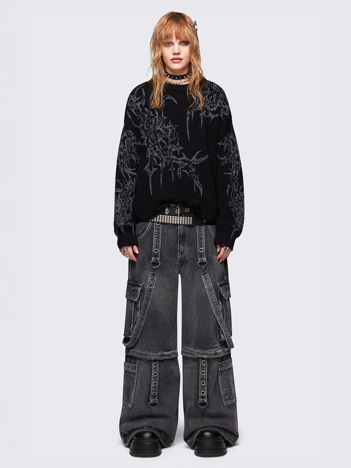 Minga Thorns Black Sweater