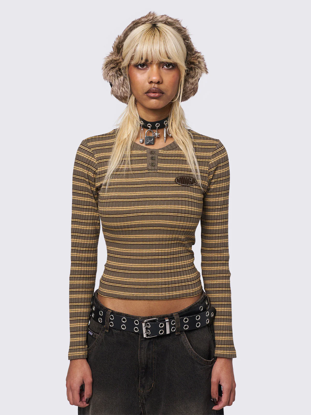 Minga Honey Striped Top