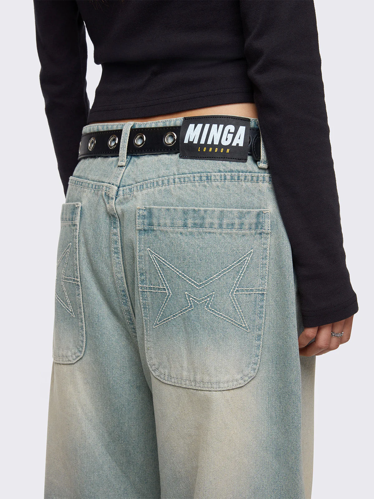 Minga Glen Blue Baggy Jeans