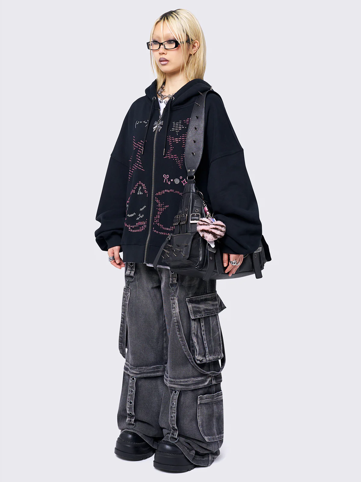 Minga Purrfection Zip Up Hoodie