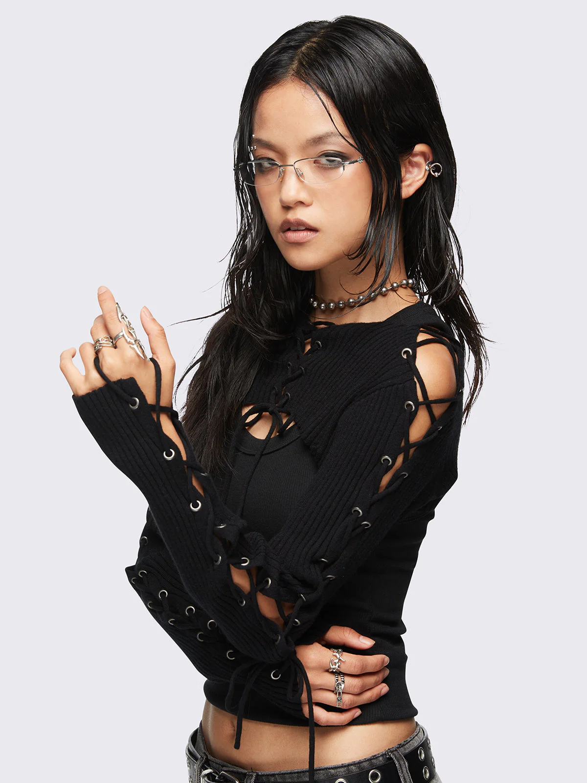 Minga Skye Lace-Up Shrug