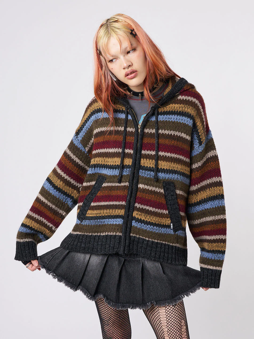 Minga Jacky Knitted Zip-Up Hoodie