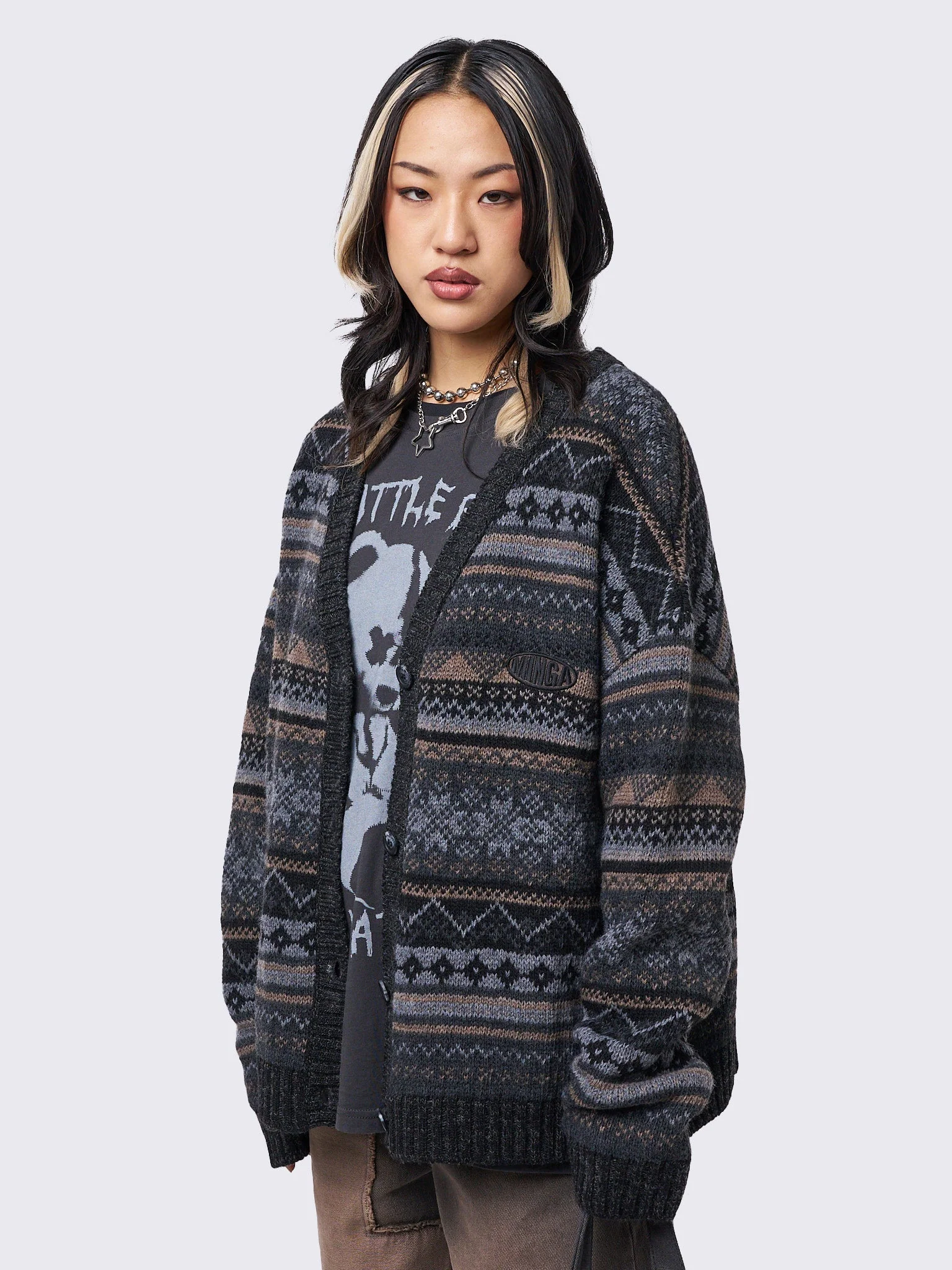 Minga Ripley Jacquard Knit Cardigan
