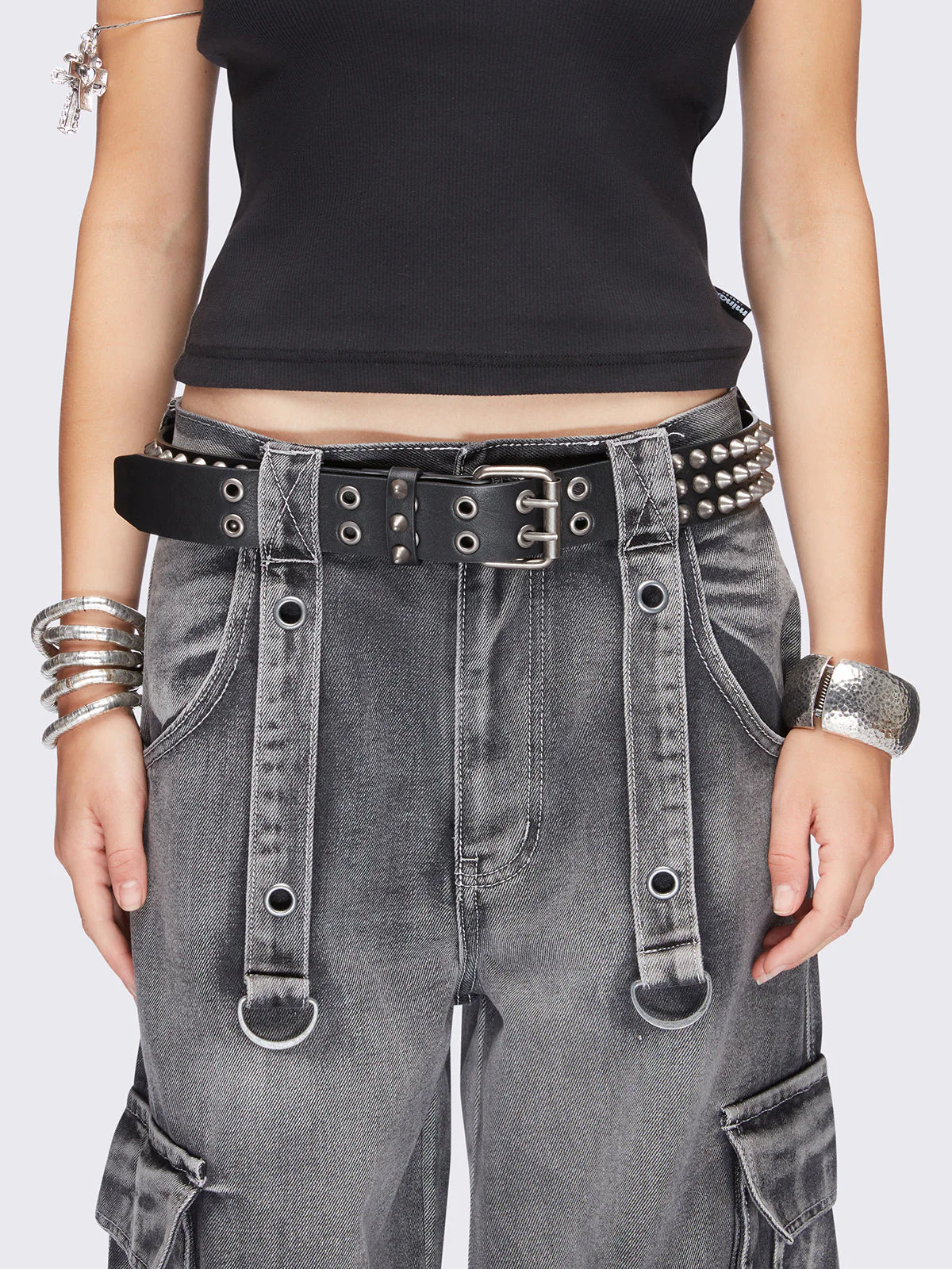 Minga Brutal Spike Studded Belt