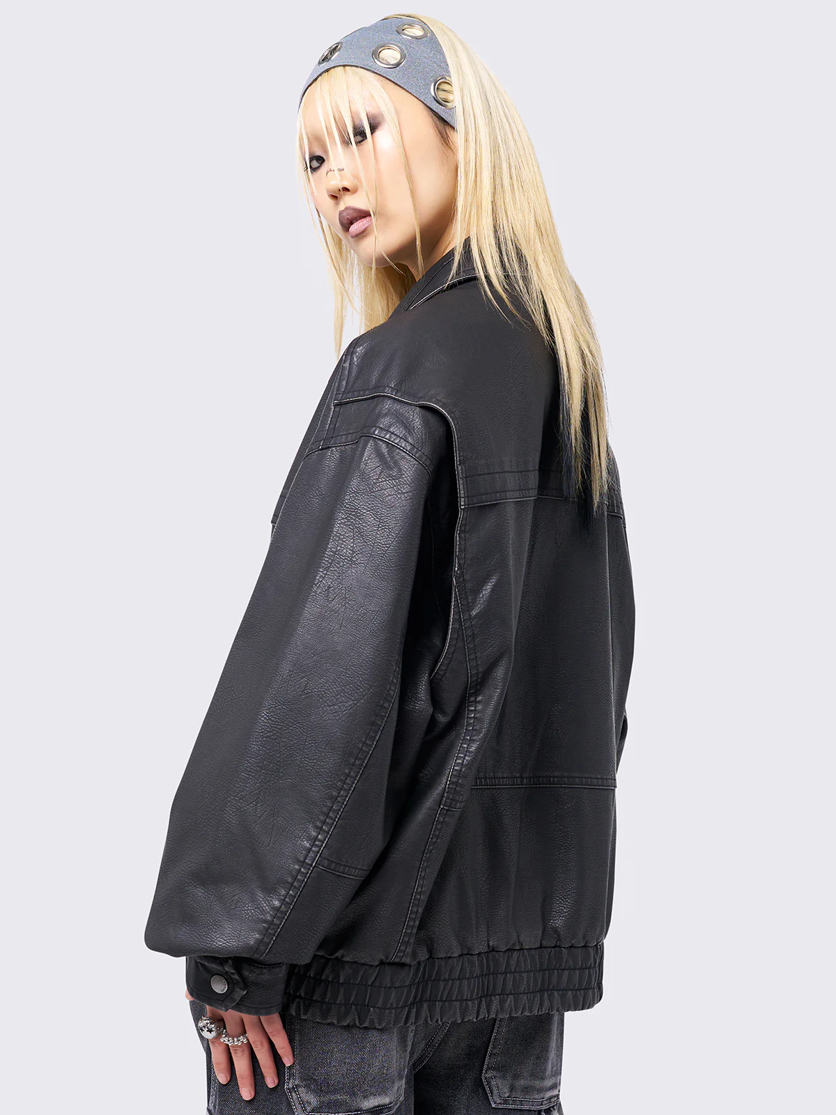 Minga Roxy Black Bomber Jacket
