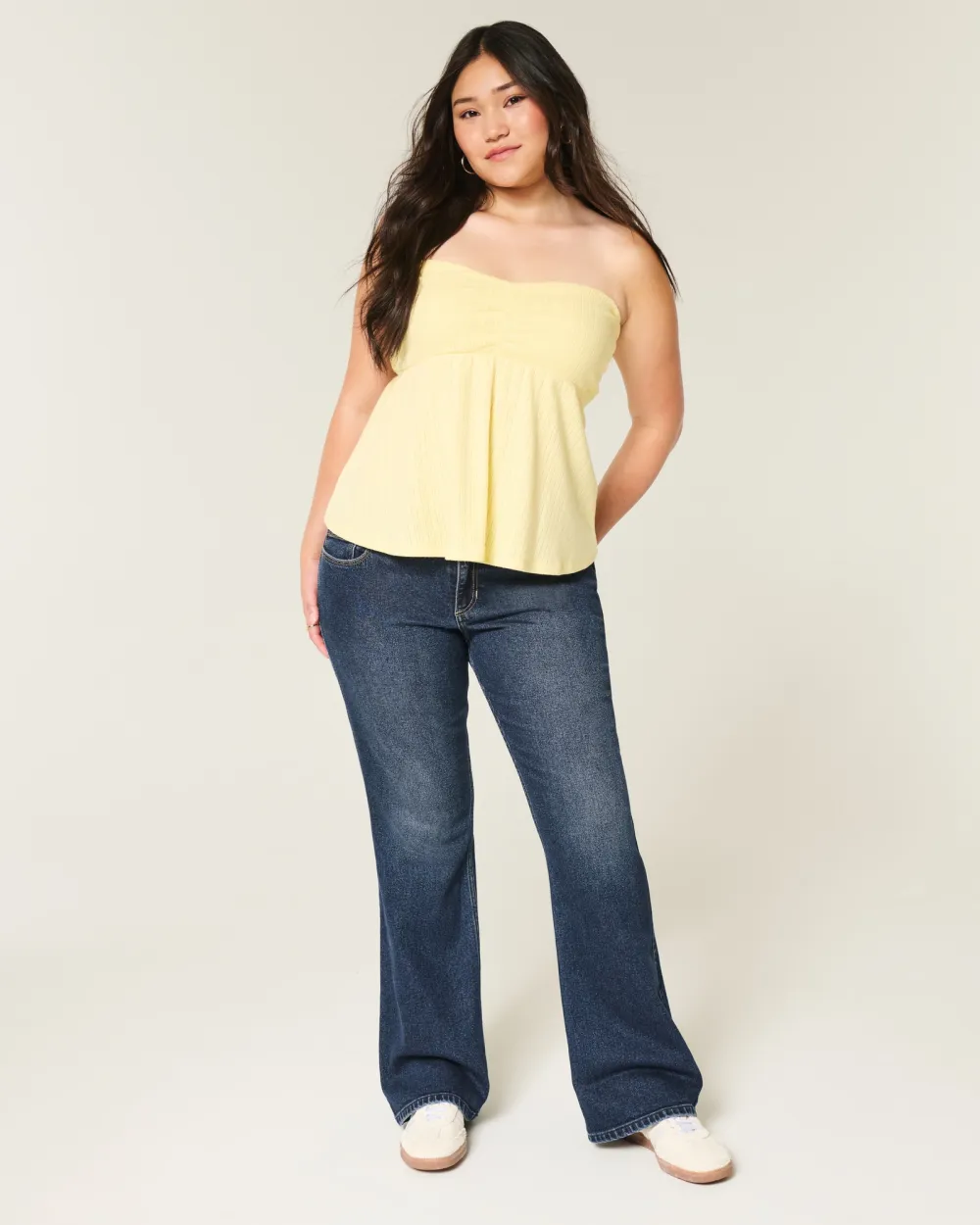 Low-Rise Light Wash Boot Jeans