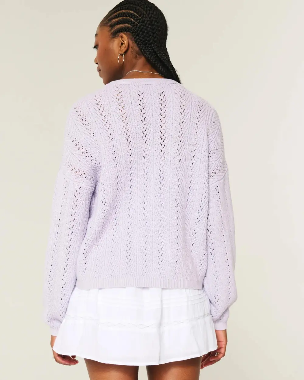 Easy Textured No-Close Cardigan