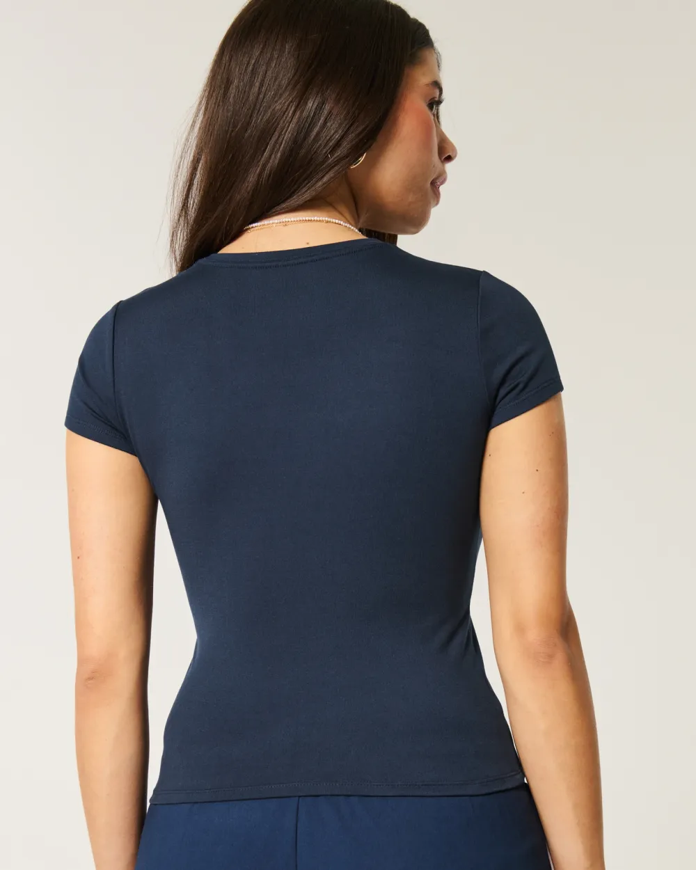 Soft Stretch Seamless Fabric Crew Baby Tee