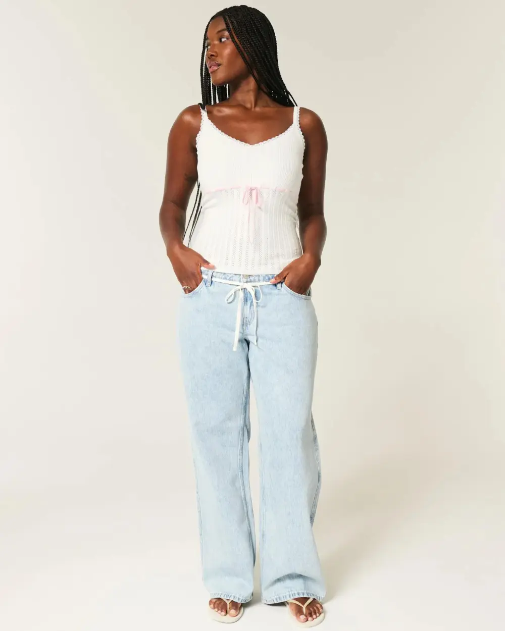 Tie-Front Sweater Tank