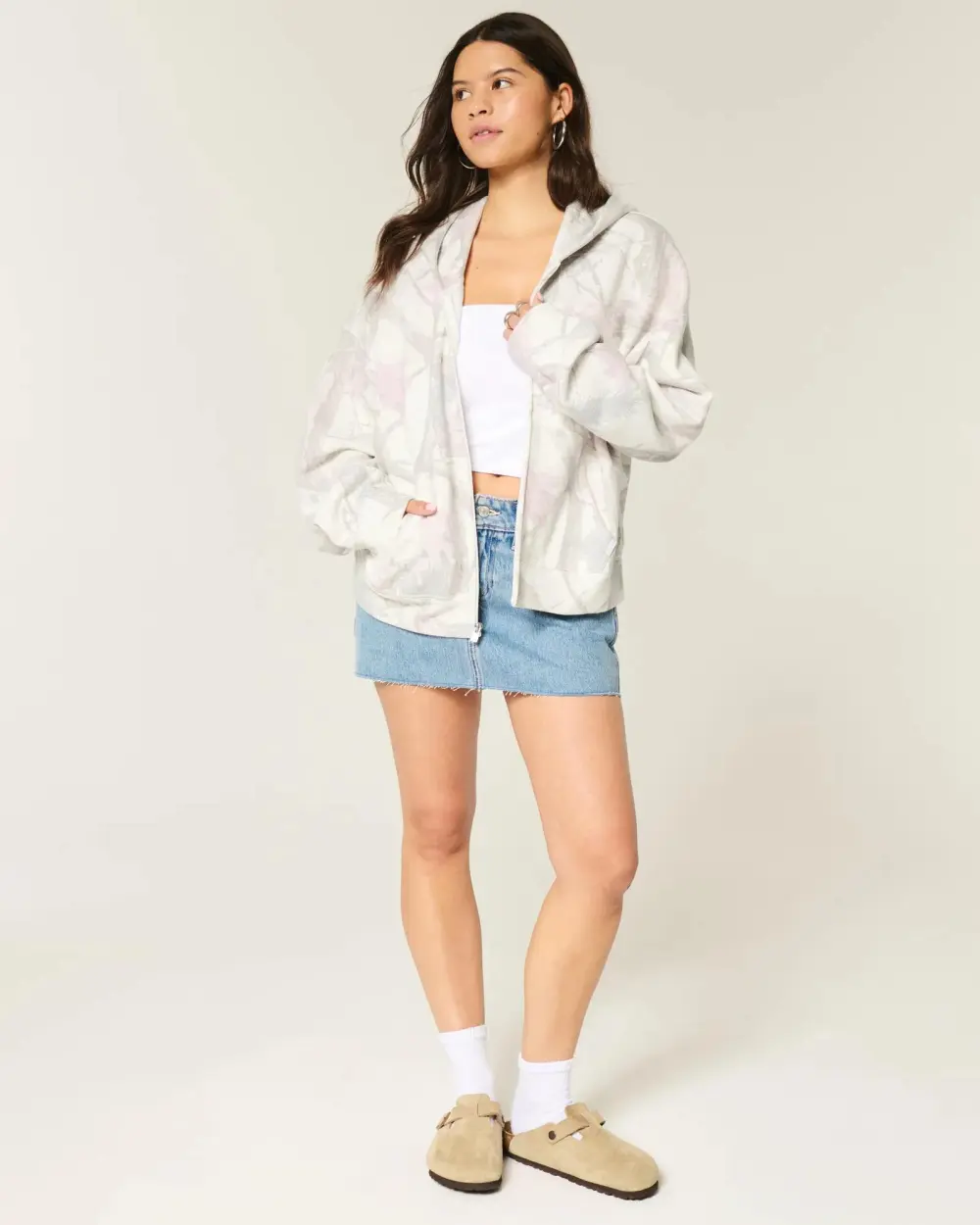 Oversized Zip-Up Hoodie