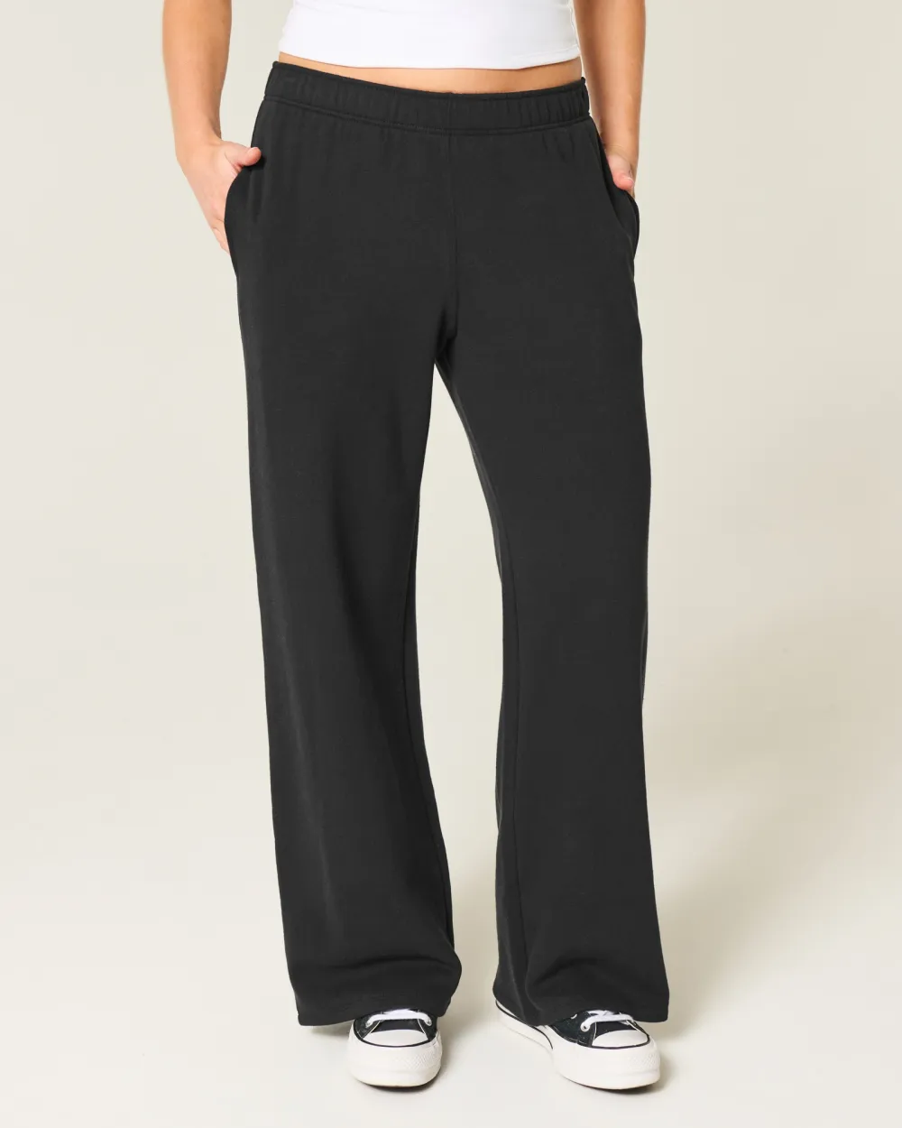 Wide-Leg Sweatpants