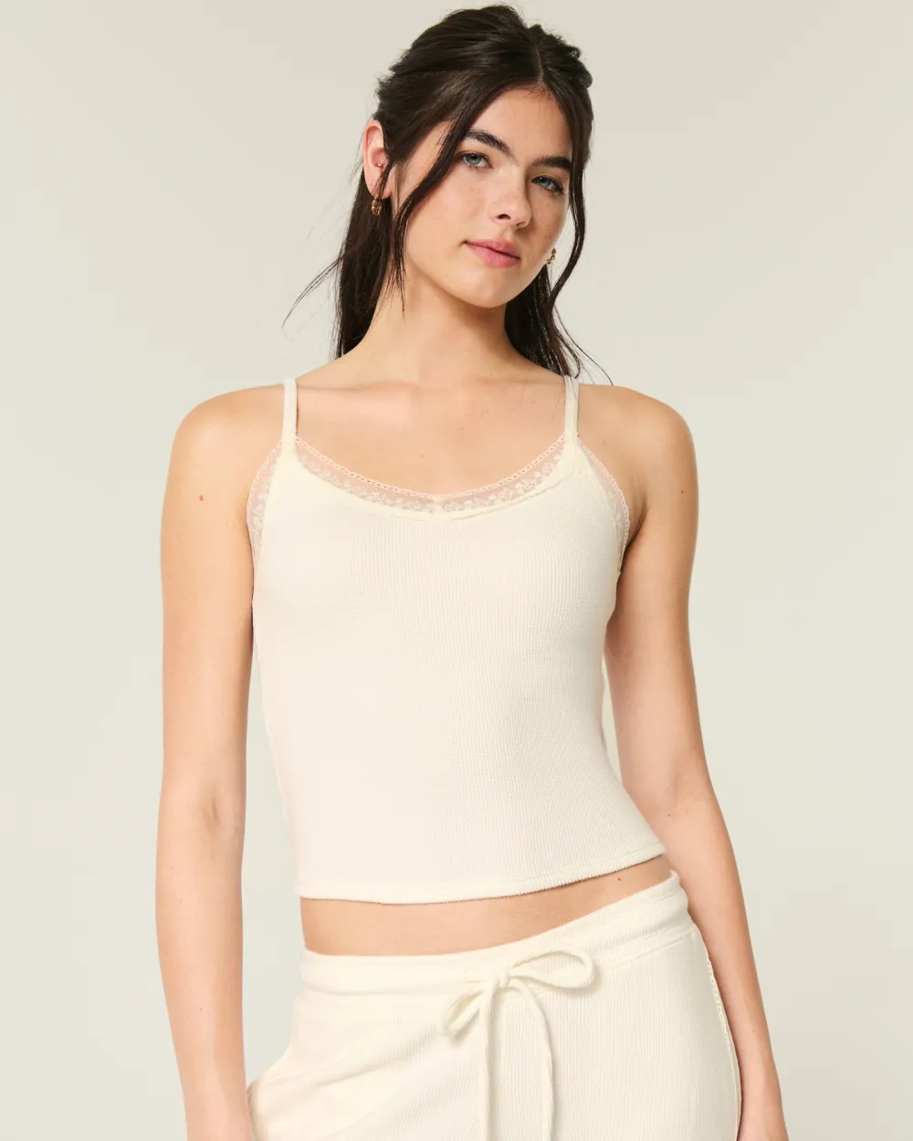 Gilly Hicks Waffle Lace Cami